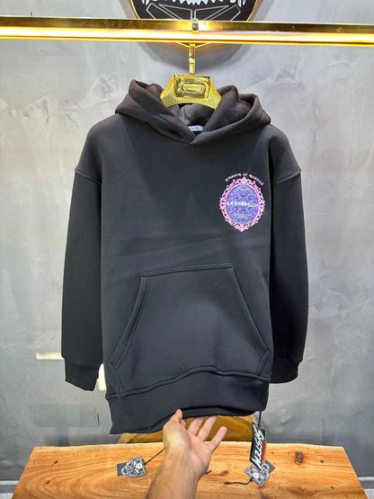 HOODIE NOIR GRAPHIQUE 7861 - ZG PREMIUM
