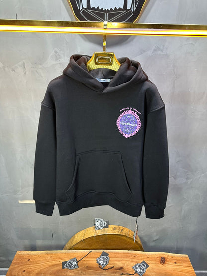 HOODIE NOIR GRAPHIQUE 7861 - ZG PREMIUM