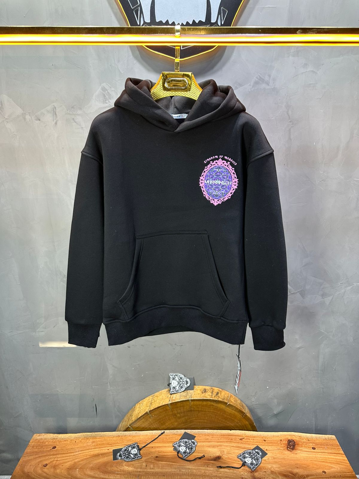 HOODIE NOIR GRAPHIQUE 7861 - ZG PREMIUM