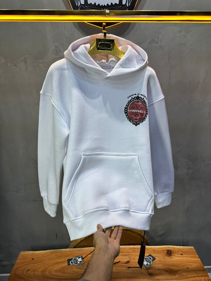 HOODIE BLANC GRAPHIQUE 7861 - ZG PREMIUM