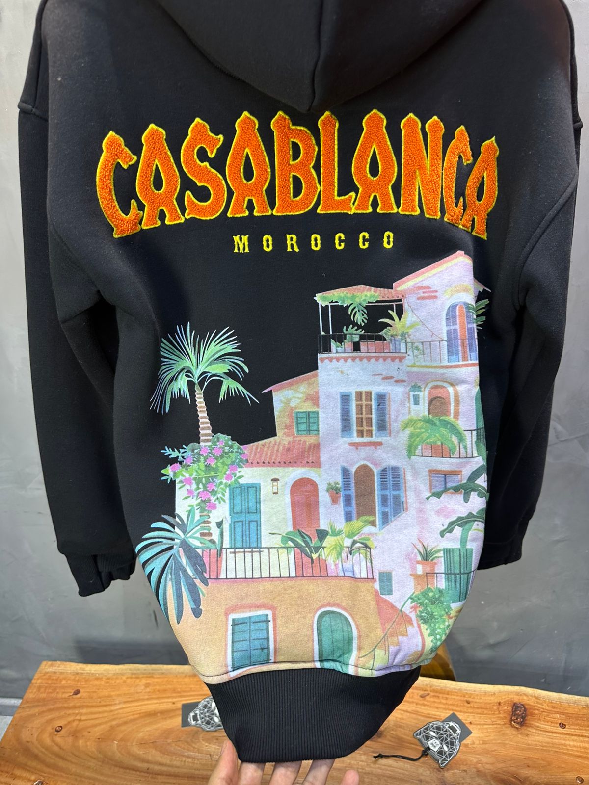 HOODIE CASABLANCA NOIR 7859 - ZG PREMIUM