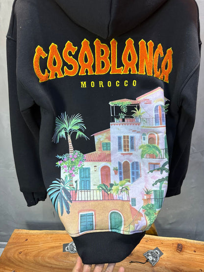 HOODIE CASABLANCA NOIR 7859 - ZG PREMIUM