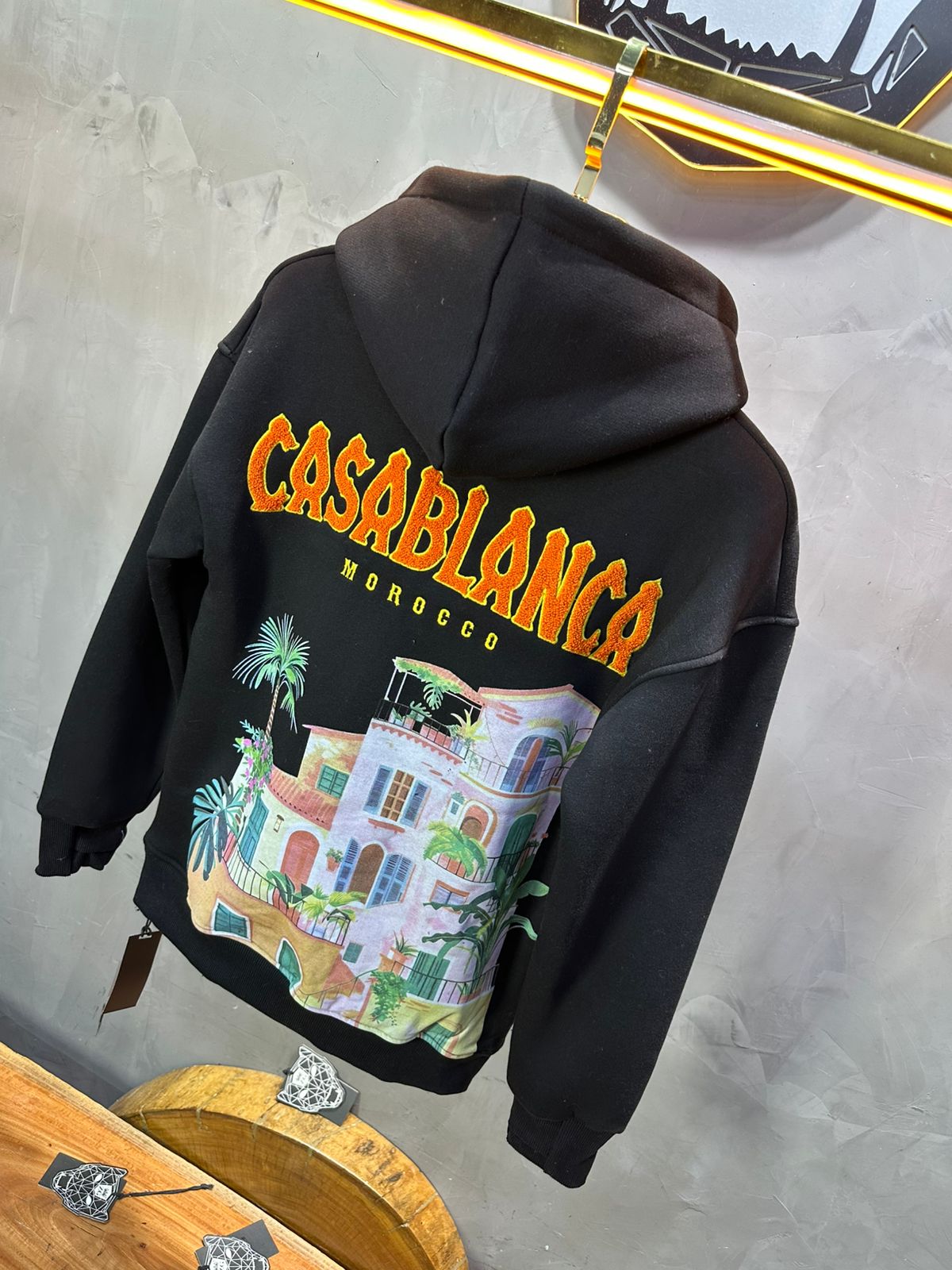 HOODIE CASABLANCA NOIR 7859 - ZG PREMIUM