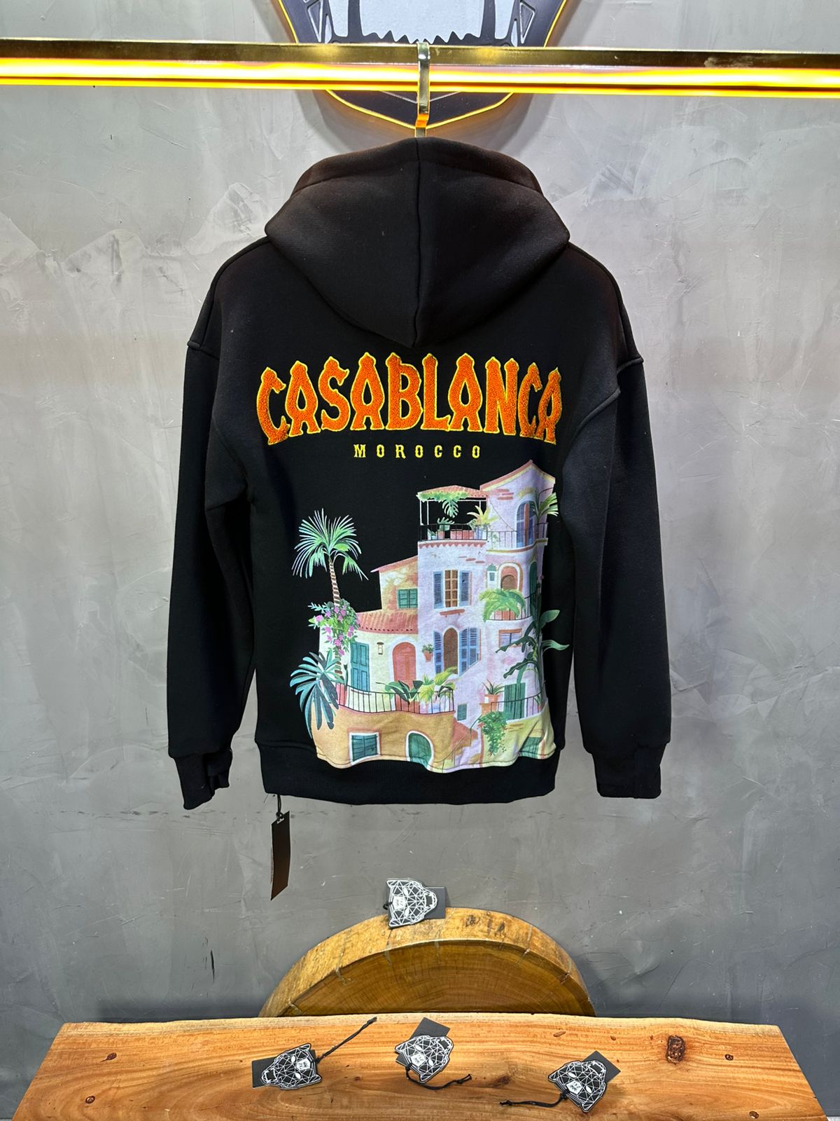 HOODIE CASABLANCA NOIR 7859 - ZG PREMIUM