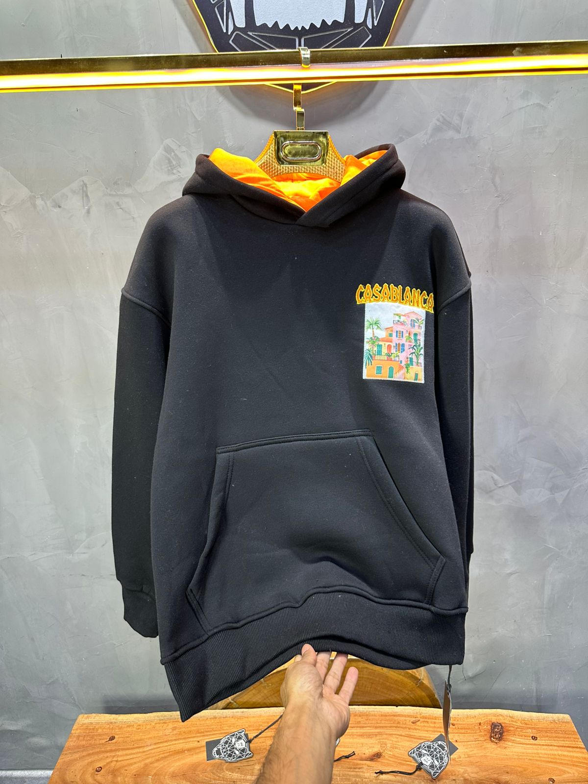 HOODIE CASABLANCA NOIR 7859 - ZG PREMIUM