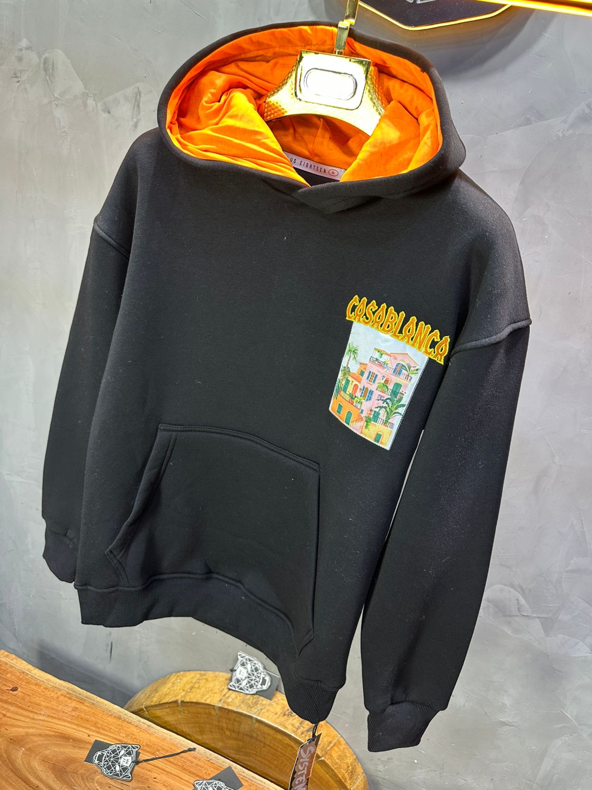 HOODIE CASABLANCA NOIR 7859 - ZG PREMIUM