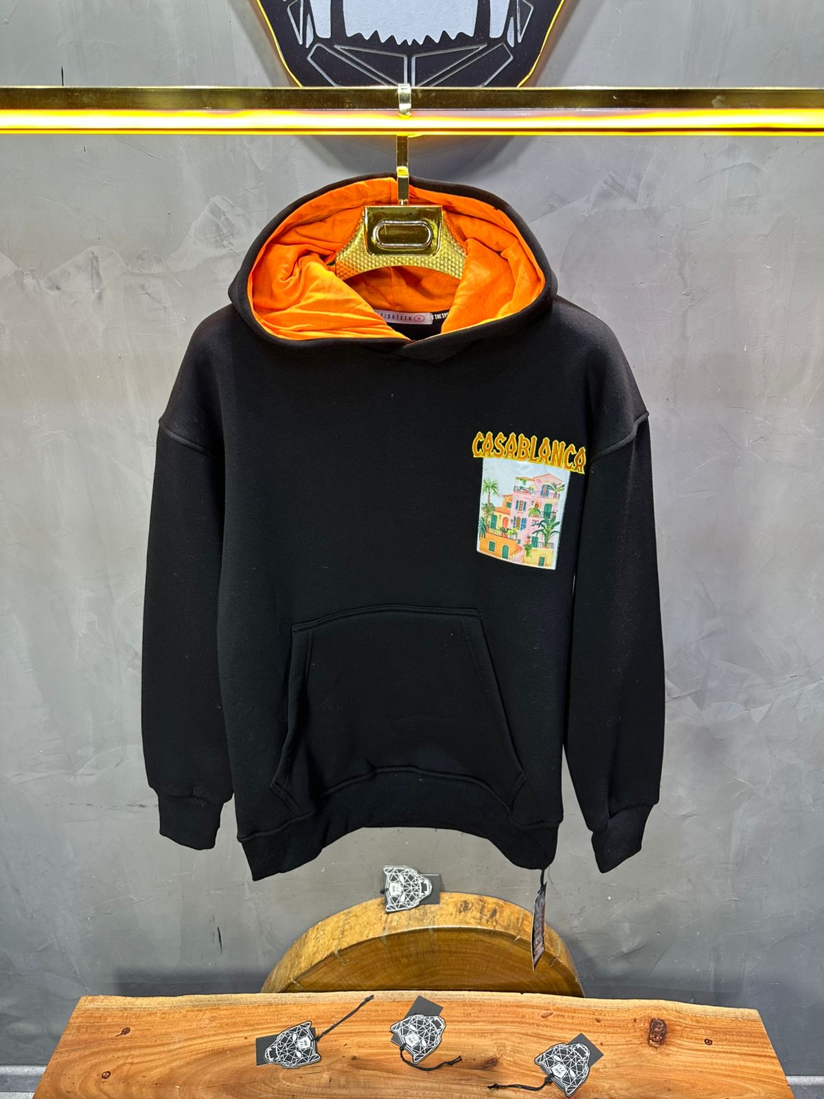 HOODIE CASABLANCA NOIR 7859 - ZG PREMIUM