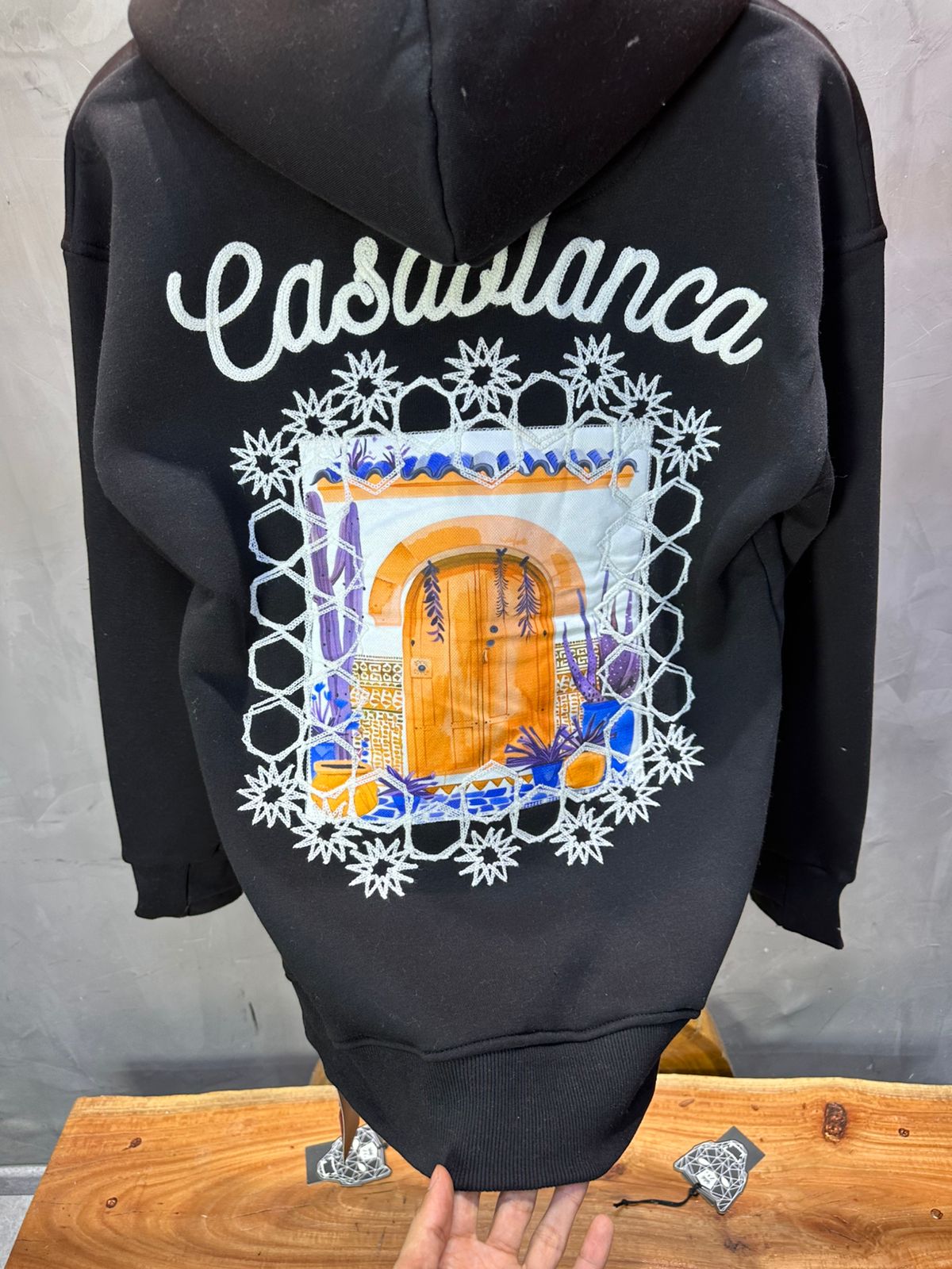 HOODIE CASABLANCA NOIR 7854 - ZG PREMIUM