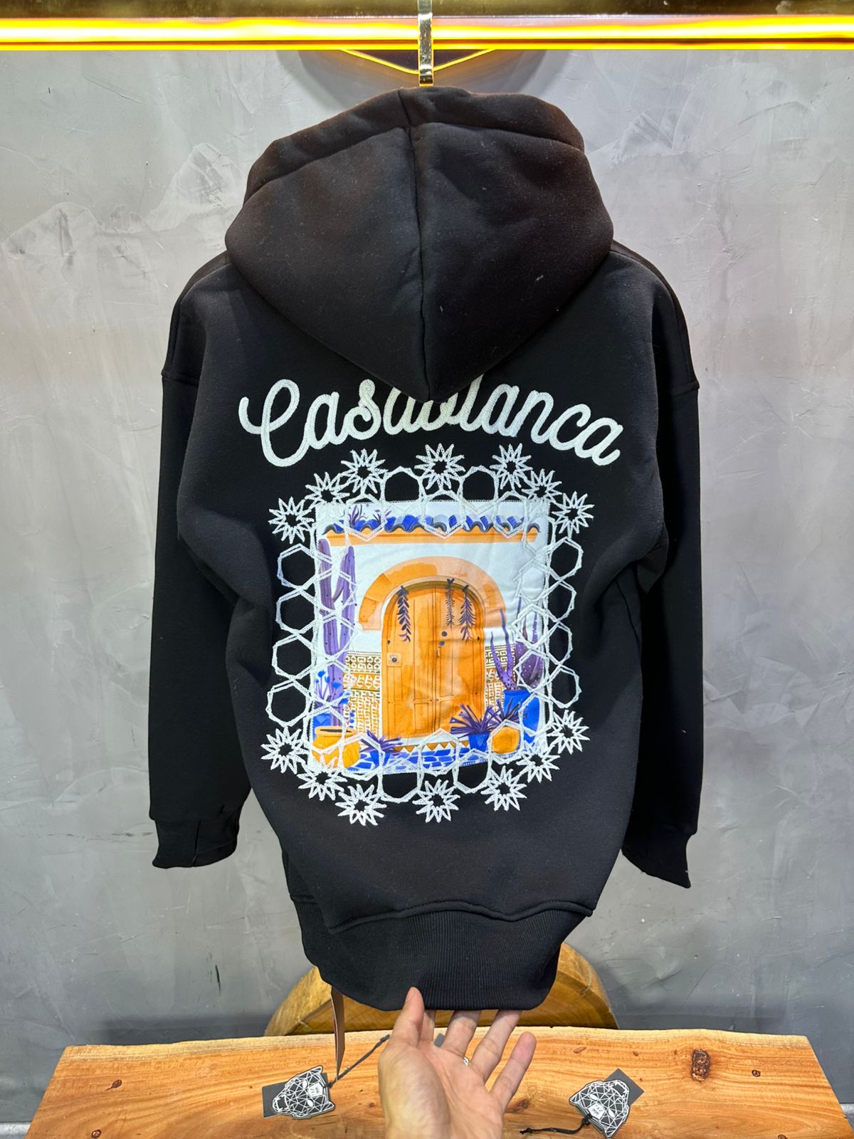HOODIE CASABLANCA NOIR 7854 - ZG PREMIUM