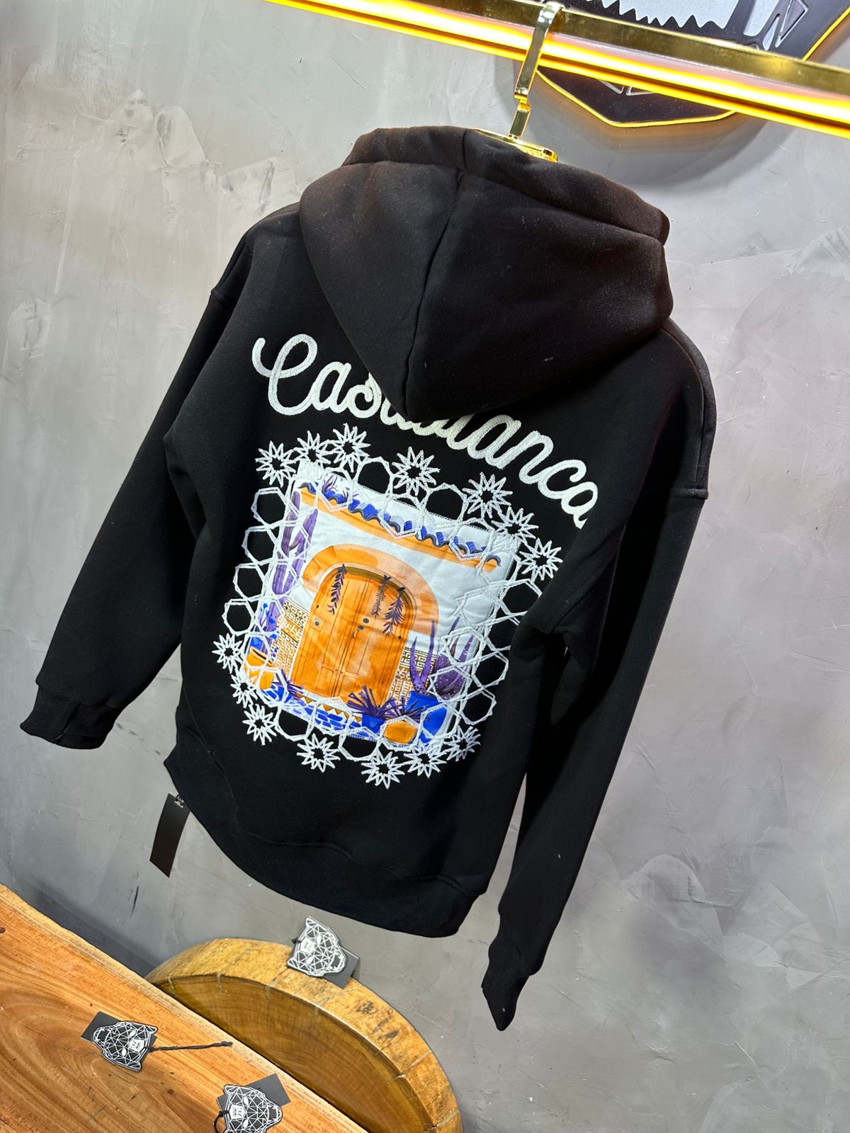 HOODIE CASABLANCA NOIR 7854 - ZG PREMIUM