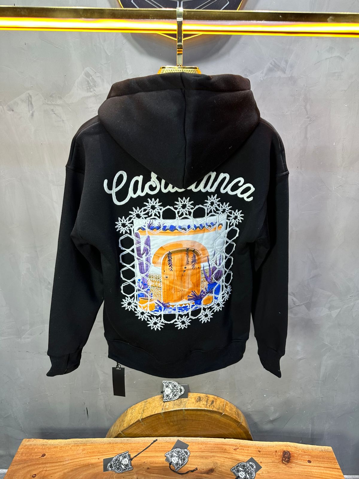 HOODIE CASABLANCA NOIR 7854 - ZG PREMIUM