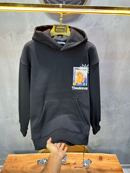 HOODIE CASABLANCA NOIR 7854 - ZG PREMIUM