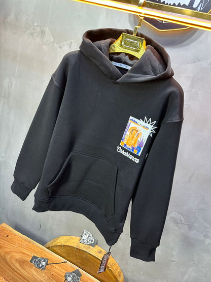HOODIE CASABLANCA NOIR 7854 - ZG PREMIUM