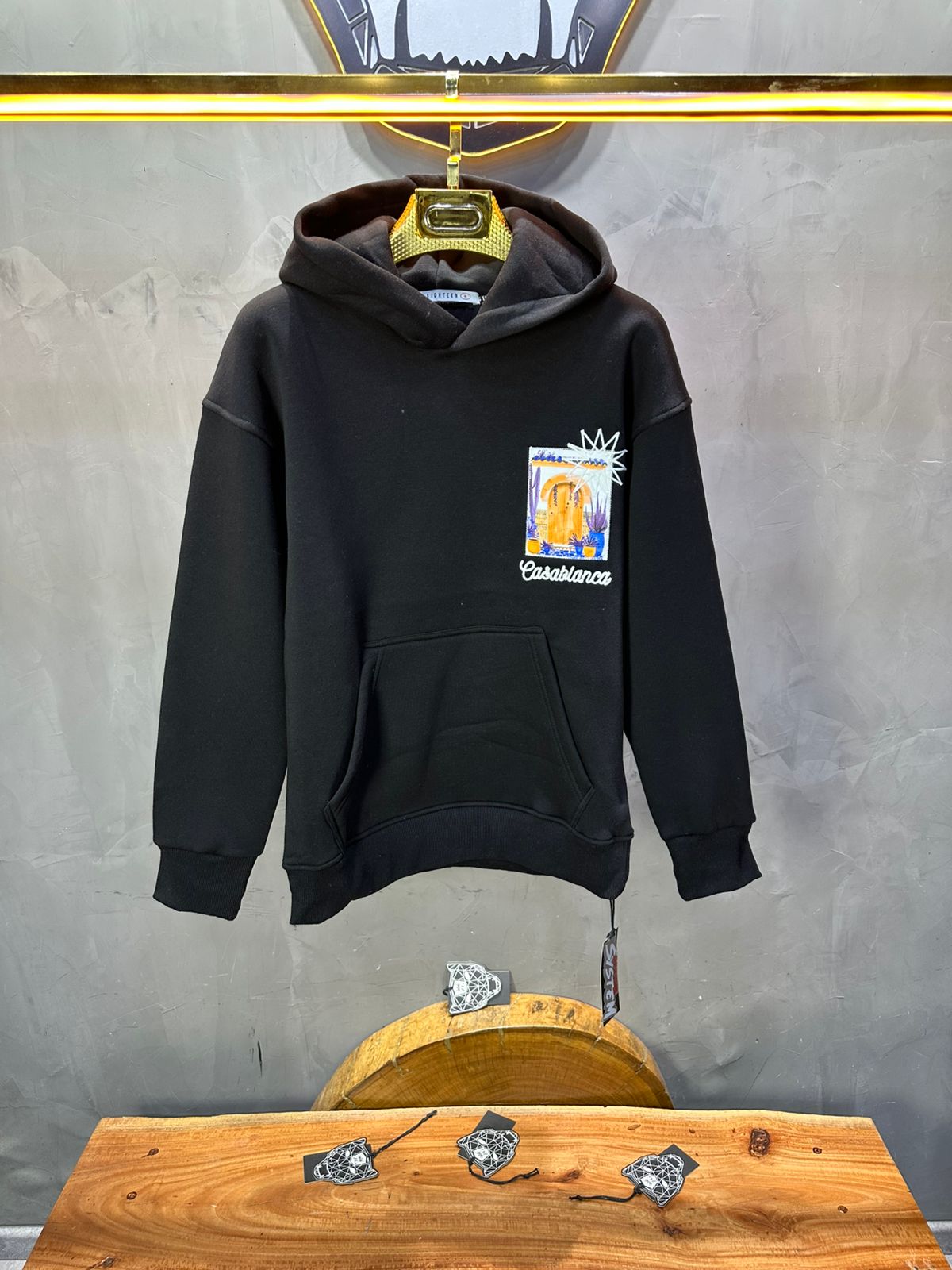 HOODIE CASABLANCA NOIR 7854 - ZG PREMIUM
