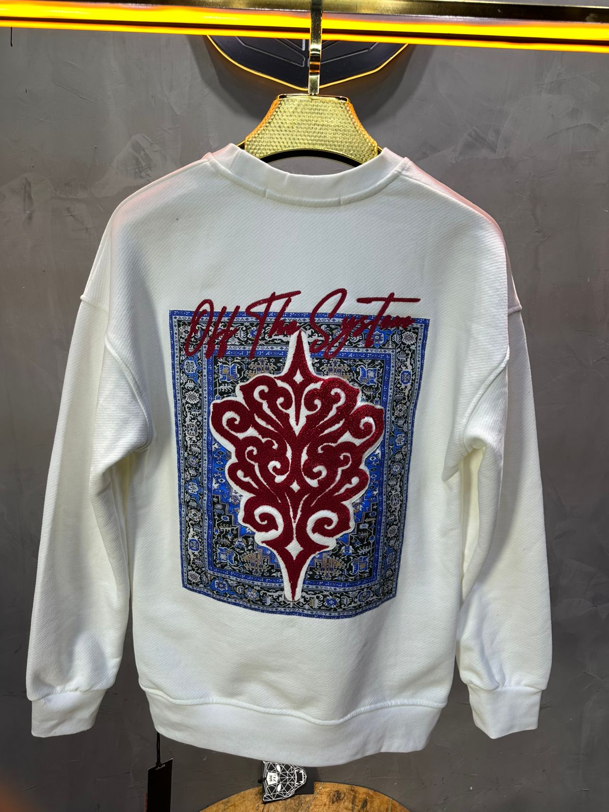 SWEAT BLANC ORNEMENTAL 7509 - ZG PREMIUM