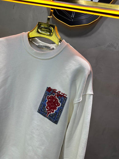 SWEAT BLANC ORNEMENTAL 7509 - ZG PREMIUM