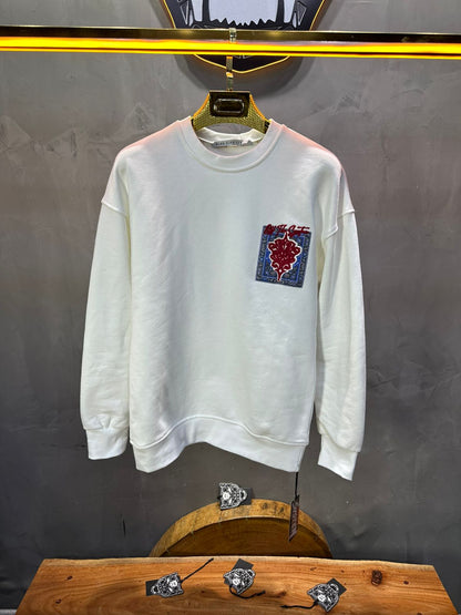SWEAT BLANC ORNEMENTAL 7509 - ZG PREMIUM