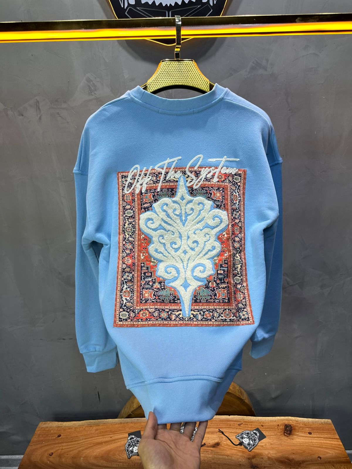 SWEAT BLEU ORNEMENTAL 7509 - ZG PREMIUM