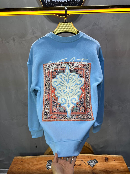 SWEAT BLEU ORNEMENTAL 7509 - ZG PREMIUM