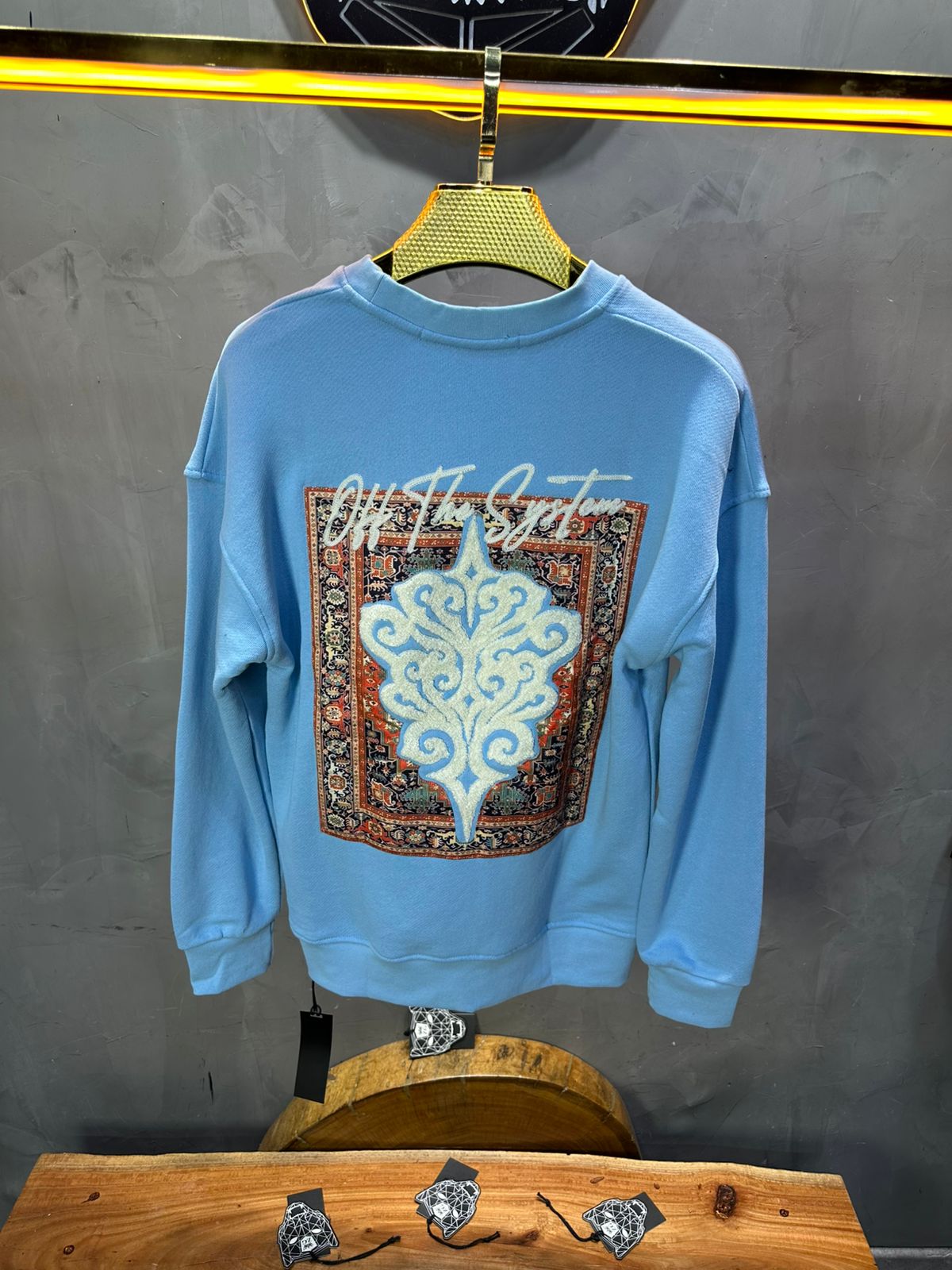 SWEAT BLEU ORNEMENTAL 7509 - ZG PREMIUM