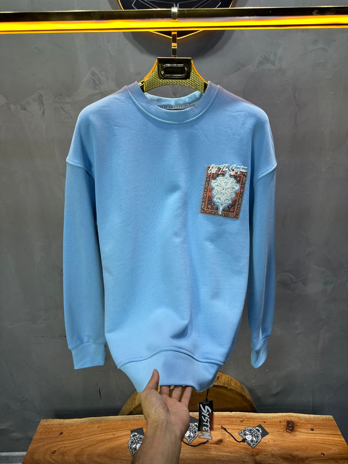 SWEAT BLEU ORNEMENTAL 7509 - ZG PREMIUM