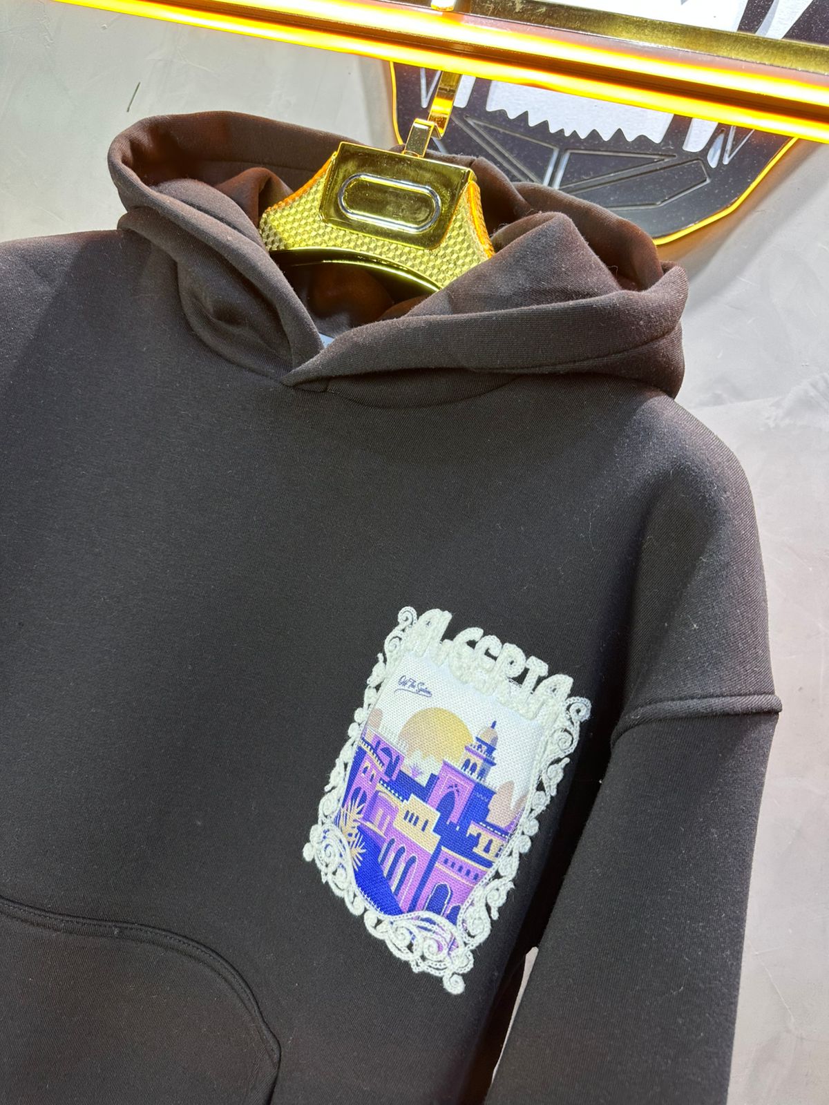 HOODIE NOIR ALGERIA 7858 - ZG PREMIUM