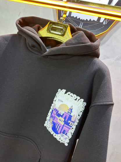 HOODIE NOIR ALGERIA 7858 - ZG PREMIUM