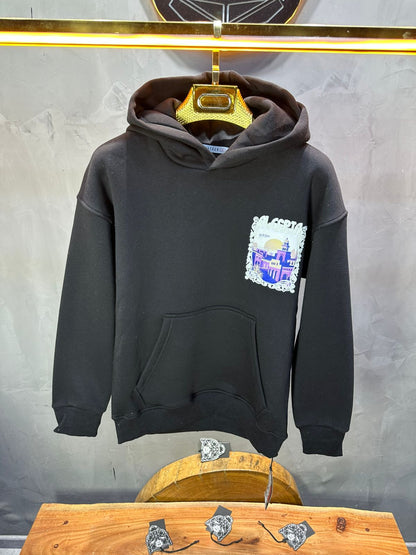 HOODIE NOIR ALGERIA 7858 - ZG PREMIUM