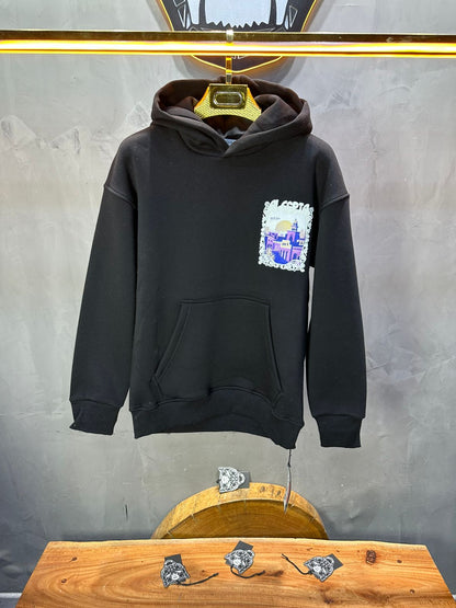 HOODIE NOIR ALGERIA 7858 - ZG PREMIUM