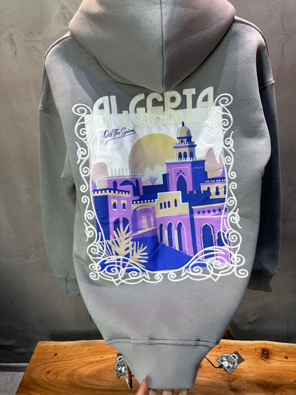 HOODIE GRIS ALGERIA 7858 - ZG PREMIUM