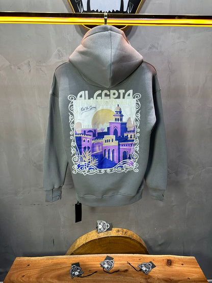 HOODIE GRIS ALGERIA 7858 - ZG PREMIUM