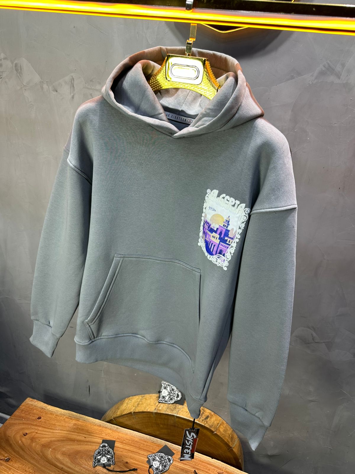 HOODIE GRIS ALGERIA 7858 - ZG PREMIUM