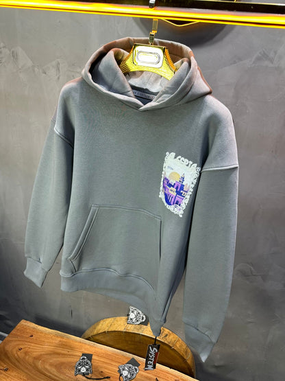 HOODIE GRIS ALGERIA 7858 - ZG PREMIUM