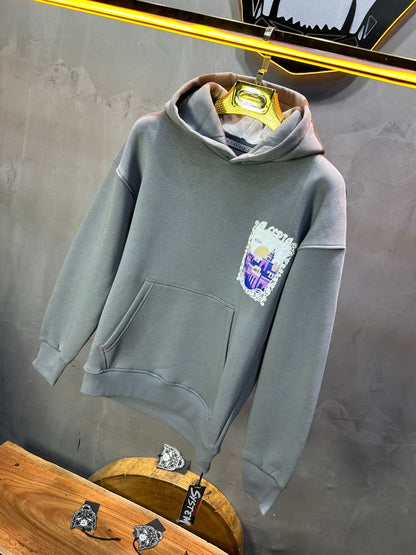 HOODIE GRIS ALGERIA 7858 - ZG PREMIUM