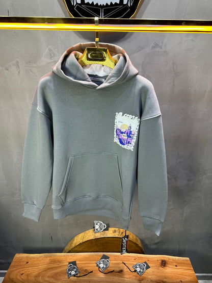 HOODIE GRIS ALGERIA 7858 - ZG PREMIUM