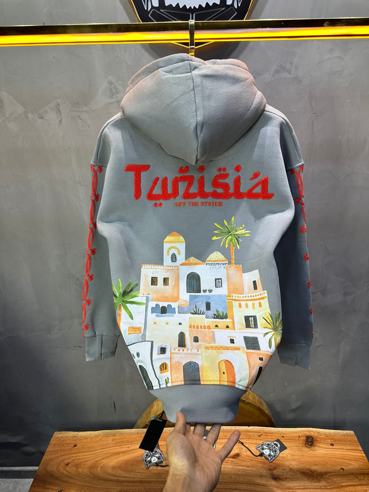 SWEAT CAPUCH GRIS TUNISIA 7857 - ZG PREMIUM