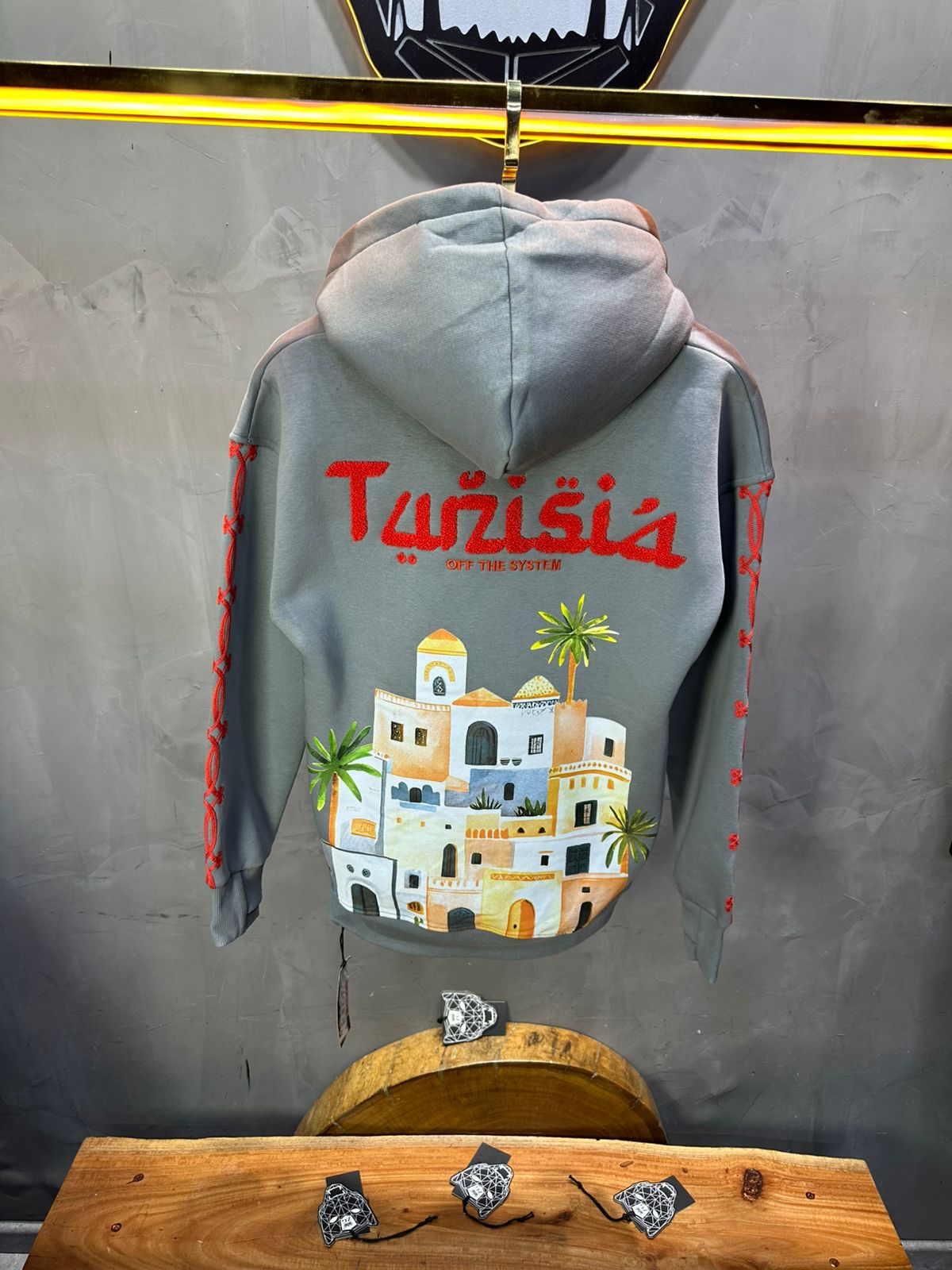 SWEAT CAPUCH GRIS TUNISIA 7857 - ZG PREMIUM