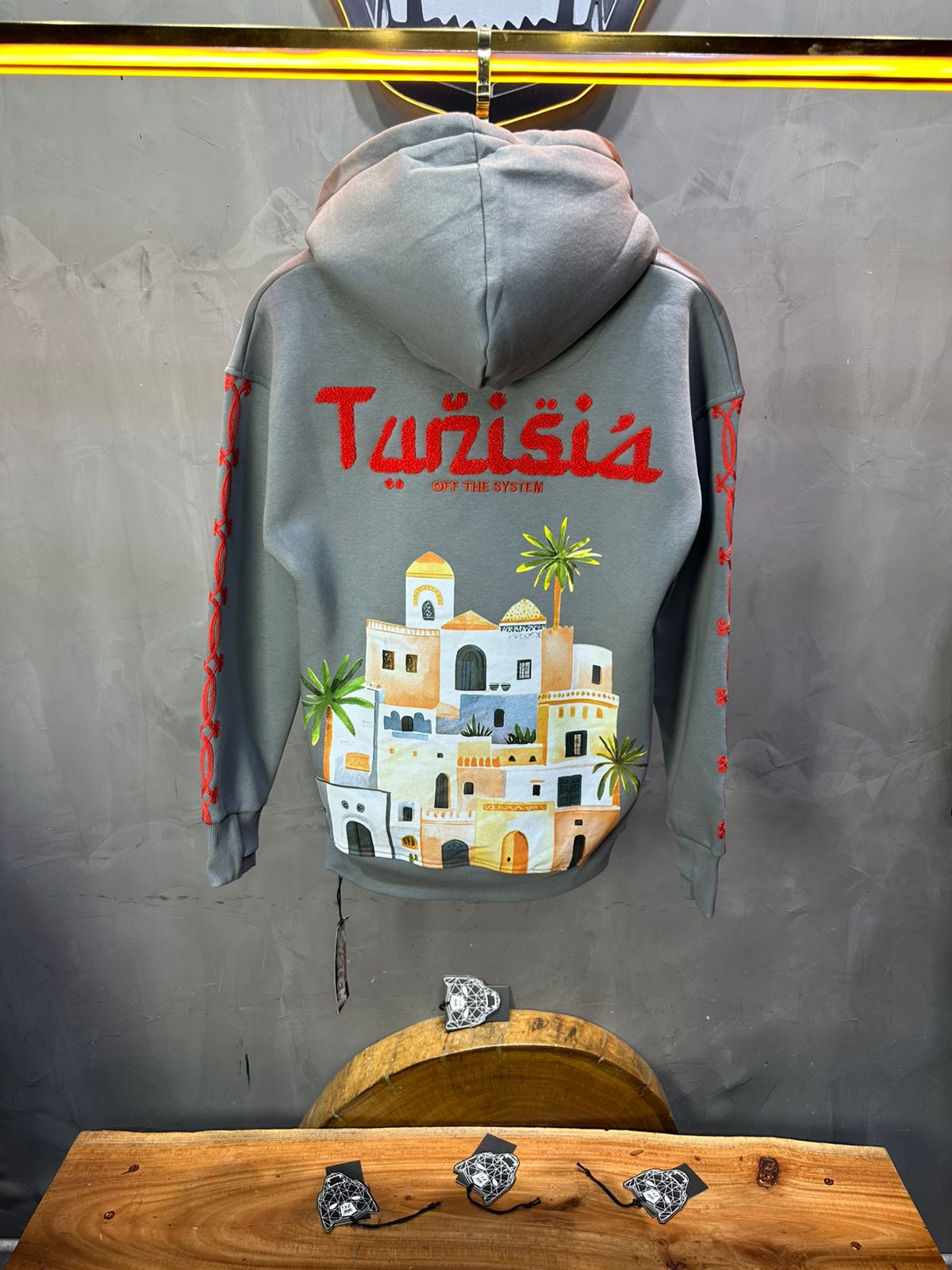 SWEAT CAPUCH GRIS TUNISIA 7857 - ZG PREMIUM