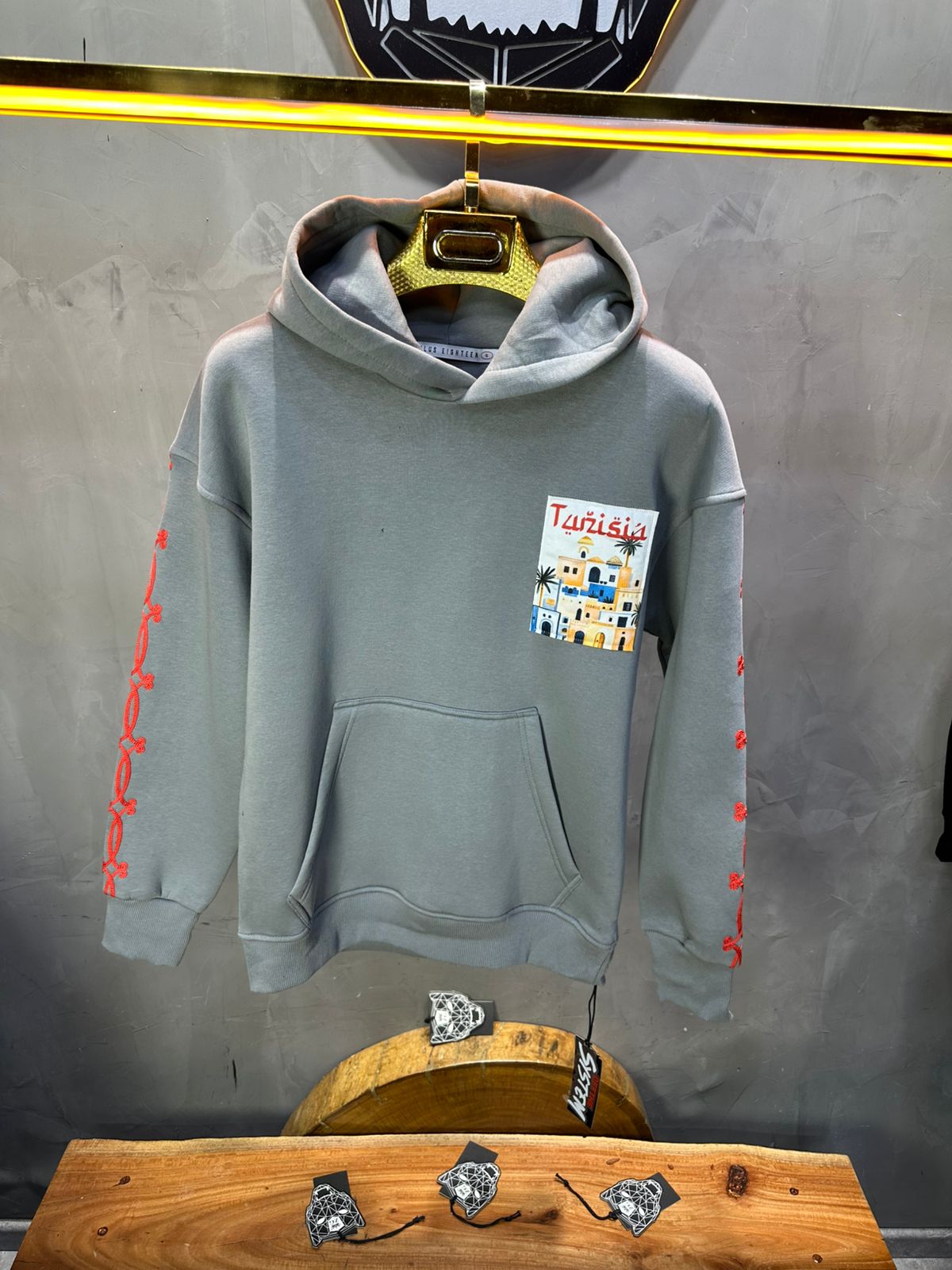 SWEAT CAPUCH GRIS TUNISIA 7857 - ZG PREMIUM