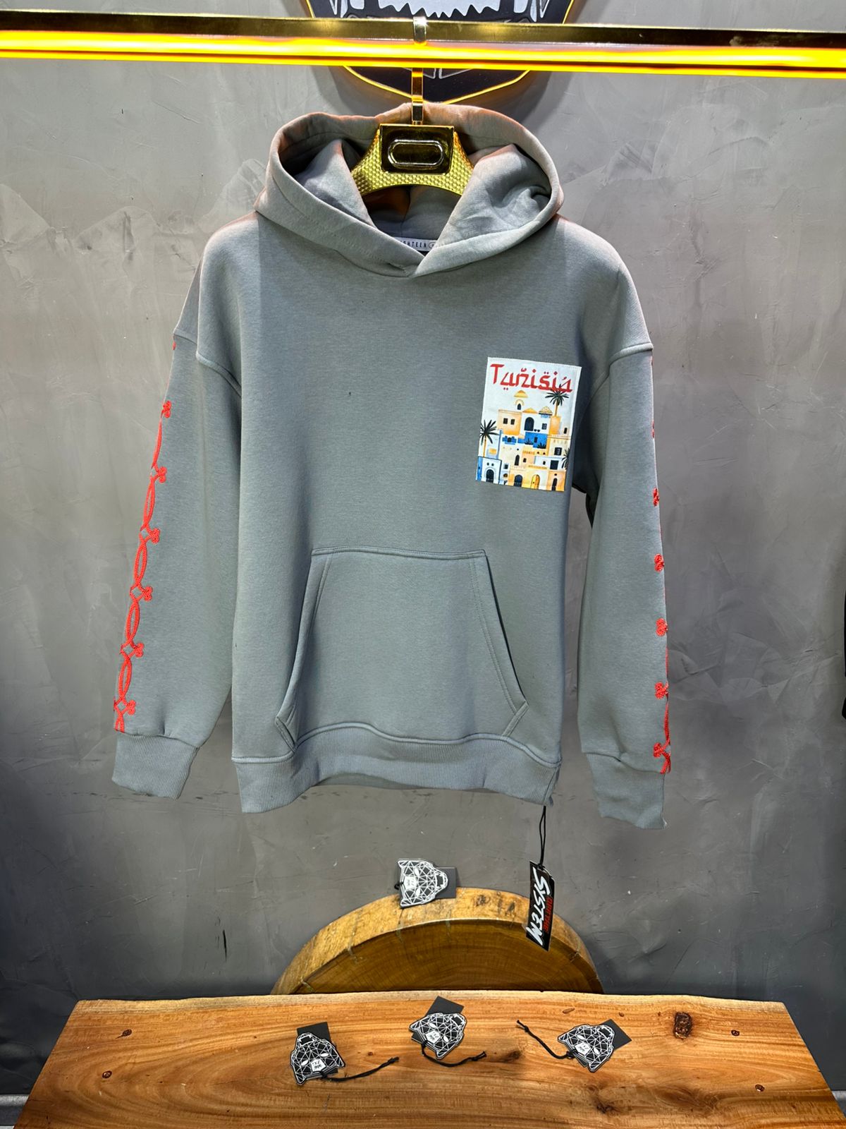 SWEAT CAPUCH GRIS TUNISIA 7857 - ZG PREMIUM