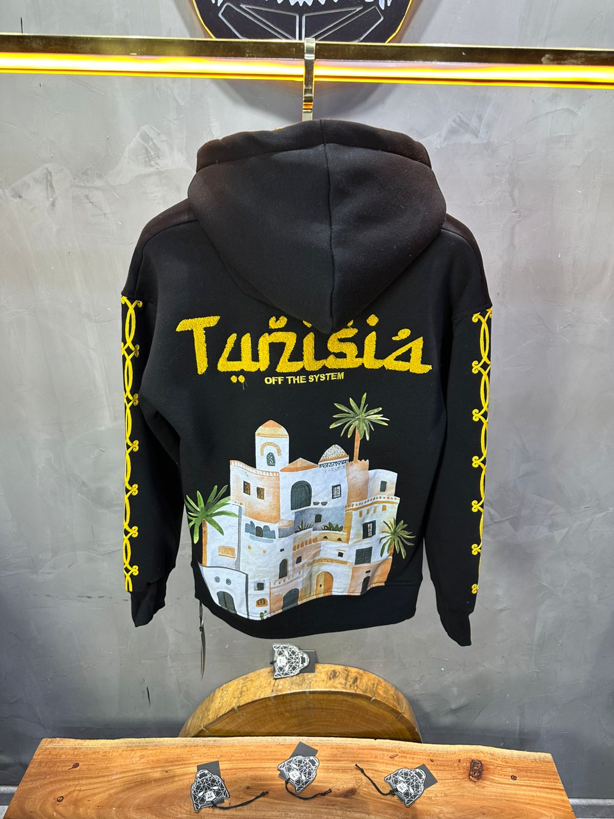 SWEAT CAPUCH NOIR TUNISIA 7857 - ZG PREMIUM