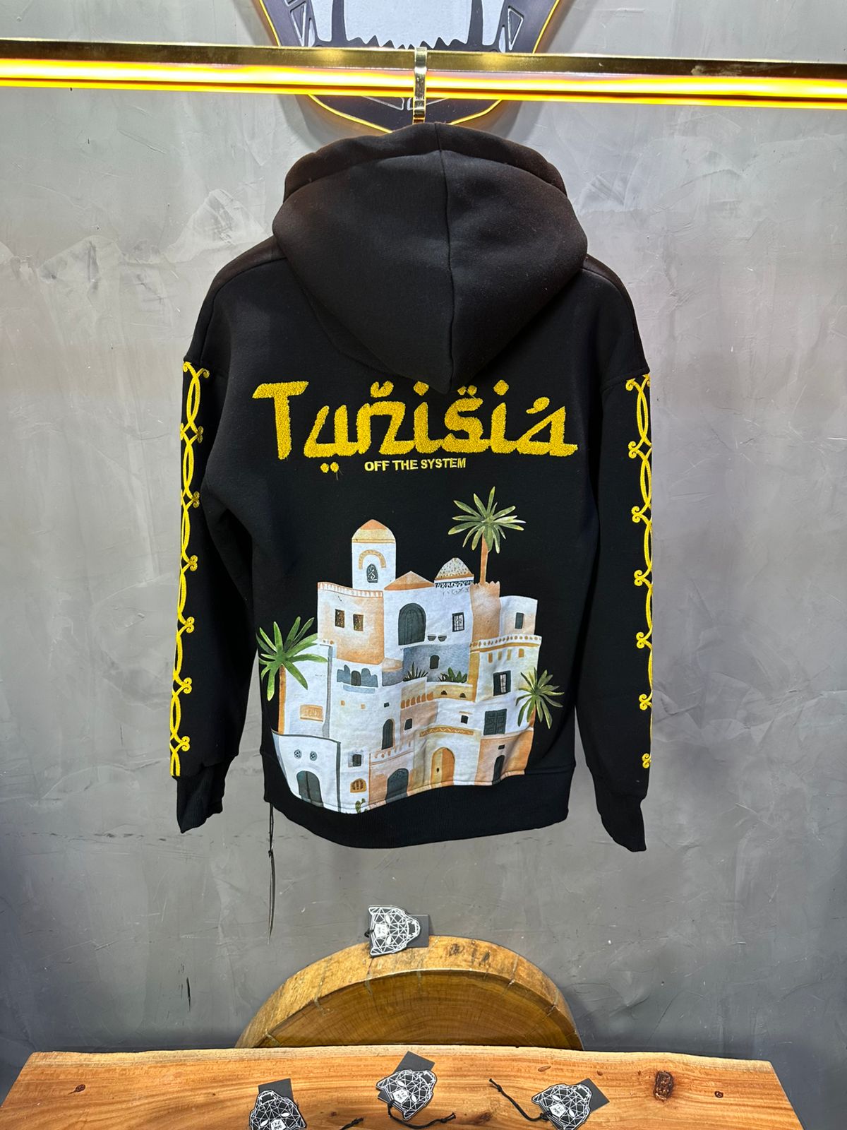 SWEAT CAPUCH NOIR TUNISIA 7857 - ZG PREMIUM