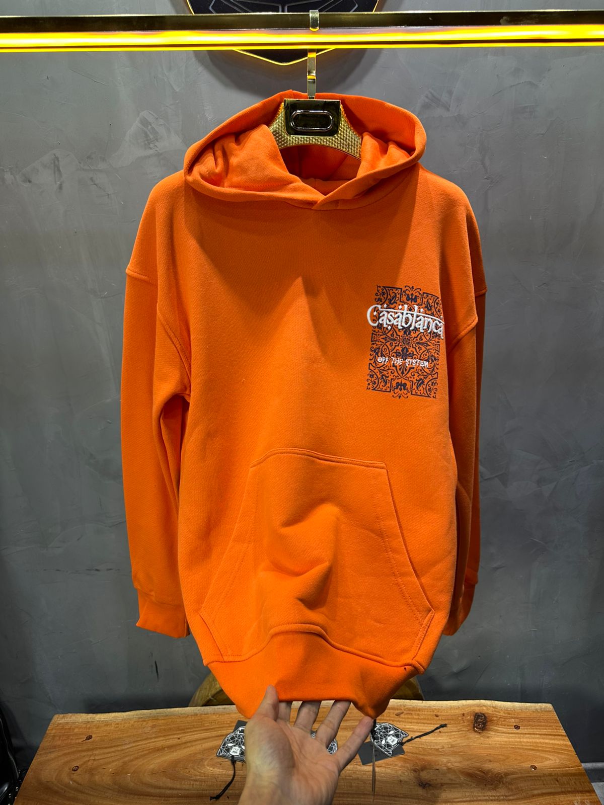 SWEAT CAPUCH ORANGE CASABLANCA 7521 - ZG PREMIUM