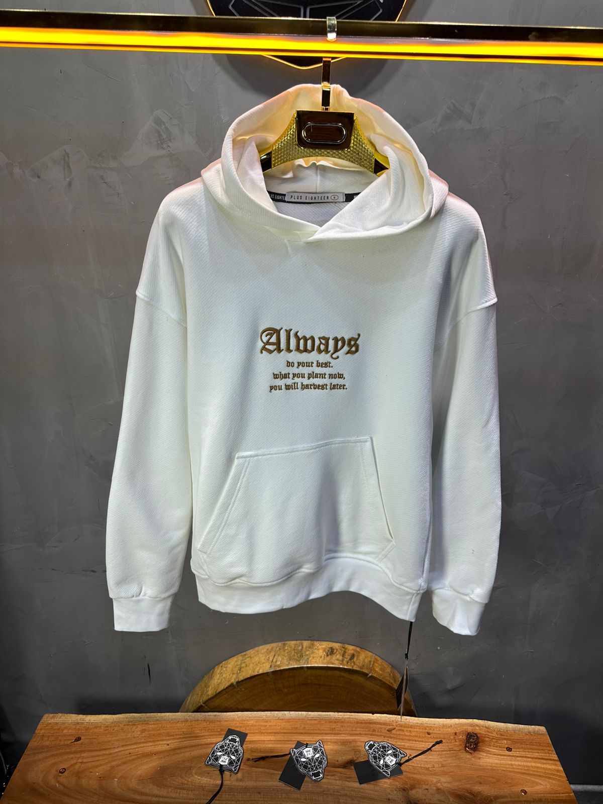 SWEAT CAPUCH BLANC ALWAYS 7528 - ZG PREMIUM