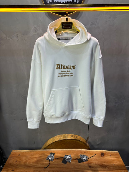 SWEAT CAPUCH BLANC ALWAYS 7528 - ZG PREMIUM