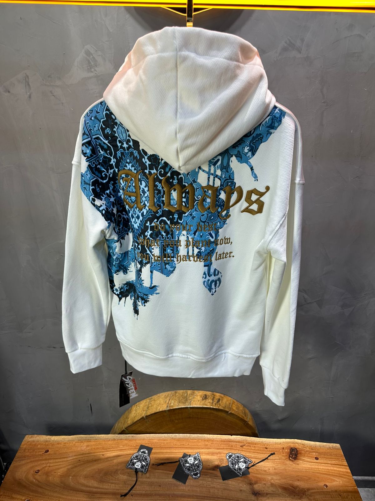 SWEAT CAPUCH BLANC ALWAYS 7528 - ZG PREMIUM