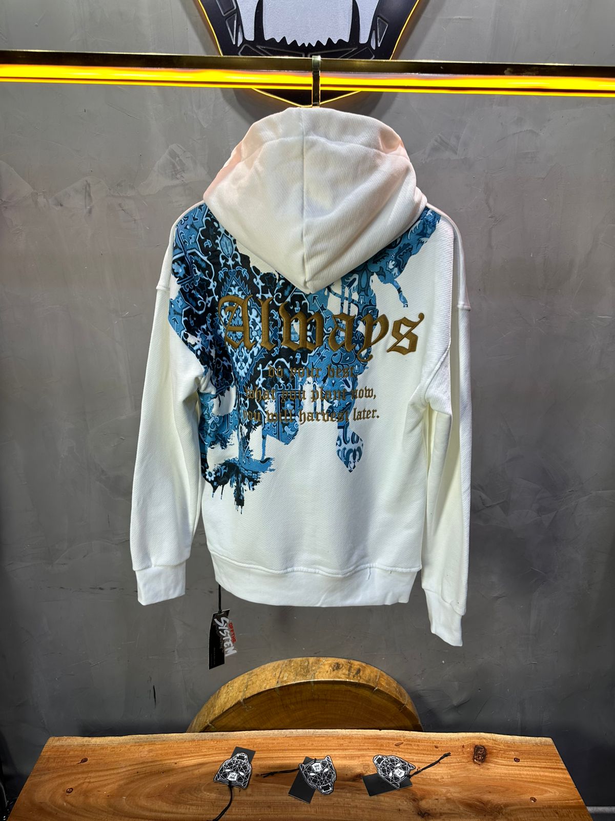 SWEAT CAPUCH BLANC ALWAYS 7528 - ZG PREMIUM