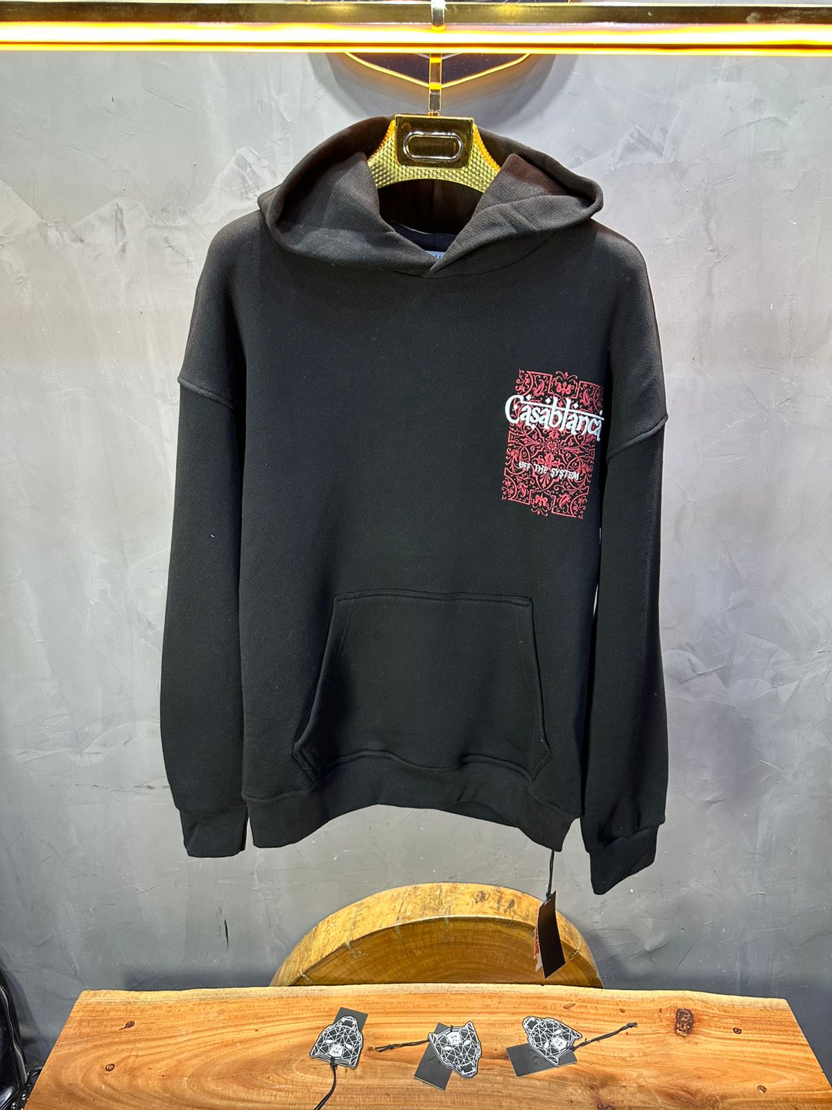 SWEAT CAPUCH NOIR CASABLANCA 7521 - ZG PREMIUM