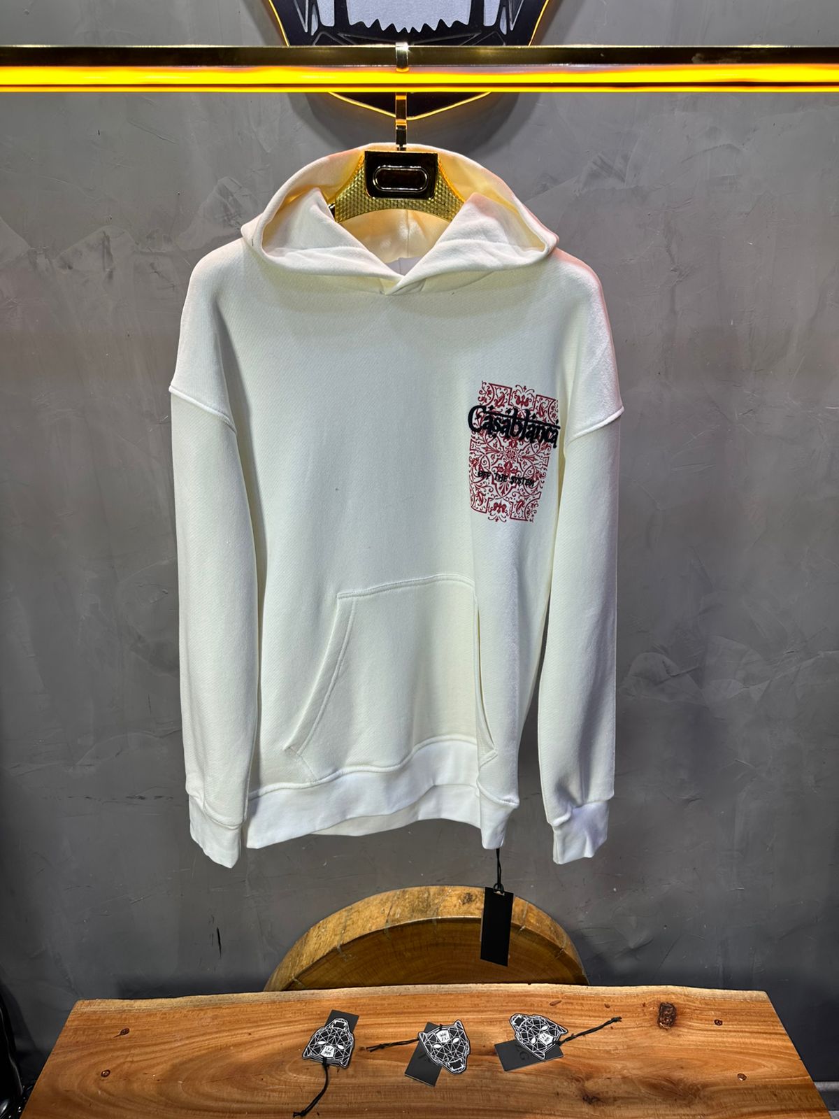 SWEAT CAPUCH WHITE CASABLANCA 7521 - ZG PREMIUM