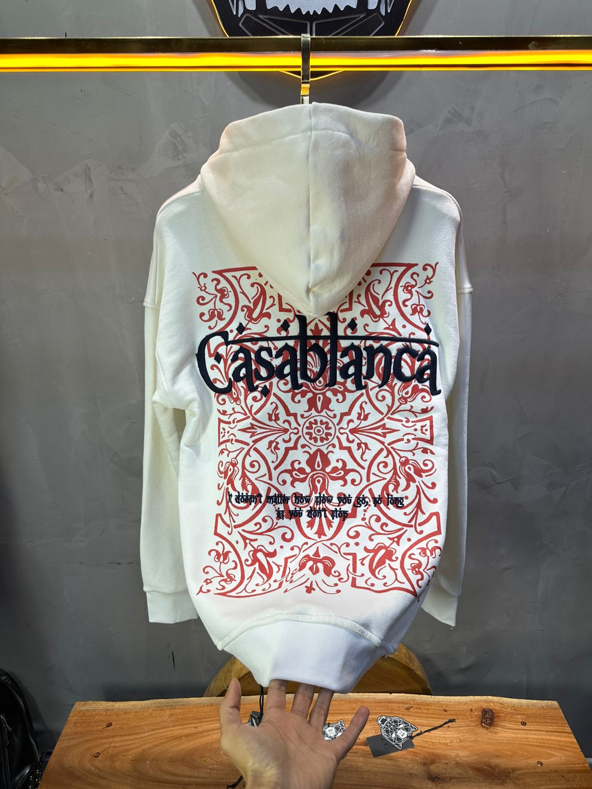 SWEAT CAPUCH WHITE CASABLANCA 7521 - ZG PREMIUM